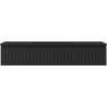 Mexen Rivel bathroom cabinet 120 cm with Otis sink, 1 drawer, grooved, black matte - 91A20-12023-1-BF71-W18M71