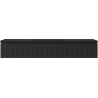 Mexen Rivel bathroom cabinet 140 cm with Otis sink, 1 drawer, grooved, black matte - 91A20-14023-1-BF71-W18M71