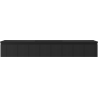 Mexen Rivel bathroom cabinet 160 cm with Otis sink, 1 drawer, fluted, black matte - 91A20-16023-1-BF71-W18M71