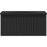 Mexen Rivel bathroom cabinet 50 cm with Vela sink, 1 drawer, grooved, matte black - 91A20-05023-1-BF71-W23M71