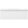Mexen Rivel bathroom cabinet 70 cm with Vela sink, 1 drawer, grooved, white matte - 91A20-07023-1-BF01-W23M01