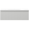 Mexen Rivel bathroom cabinet 70 cm with Vela sink, 1 drawer, fluted, gray matte/white matte - 91A20-07023-1-BF62-W23M01