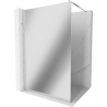 Mexen Kioto Walk-in Shower Screen 130 x 200 cm, Mirror 8 mm, Chrome - 800-130-101-01-50