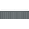 Mexen Rivel bathroom cabinet 80 cm with Vela sink, 1 drawer, fluted, graphite matte/white matte - 91A20-08023-1-BF66-W23M01