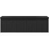 Mexen Rivel bathroom cabinet 80 cm with Vela sink, 1 drawer, grooved, black matte - 91A20-08023-1-BF71-W23M71