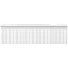 Mexen Rivel bathroom cabinet 90 cm with Vela sink, 1 drawer, fluted, white matte - 91A20-09023-1-BF01-W23M01