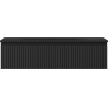 Mexen Rivel bathroom cabinet 90 cm with Vela sink, 1 drawer, fluted, black matte - 91A20-09023-1-BF71-W23M71