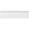 Mexen Rivel bathroom cabinet 100 cm with Vela sink, 1 drawer, grooved, matte white - 91A20-10023-1-BF01-W23M01