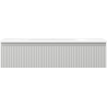 Mexen Rivel 100 cm bathroom cabinet with Vela sink, 1 drawer, fluted, gray matte/white matte - 91A20-10023-1-BF62-W23M01