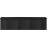 Mexen Rivel bathroom cabinet 100 cm with Vela washbasin, 1 drawer, grooved, black mat - 91A20-10023-1-BF71-W23M71