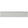 Mexen Rivel bathroom cabinet 120 cm with Vela sink, 1 drawer, grooved, gray matte/white matte - 91A20-12023-1-BF62-W23M01