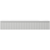 Mexen Rivel 140 cm bathroom cabinet with sink Vela, 1 drawer, grooved, gray matte/white matte - 91A20-14023-1-BF62-W23M01