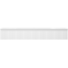 Mexen Rivel bathroom cabinet 160 cm with Vela sink, 1 drawer, grooved, matte white - 91A20-16023-1-BF01-W23M01