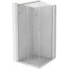 Mexen Rox sliding shower cabin 100 x 100 cm, transparent, brushed nickel - 8C2-100-100-97-00