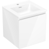 Mexen Orio bathroom cabinet 45 cm with Otis sink, 1 drawer, white gloss - 91A10-04547-1-BF00-W18M00