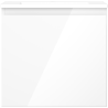 Mexen Orio bathroom cabinet 50 cm with Otis washbasin, 1 drawer, white gloss - 91A10-05047-1-BF00-W18M00