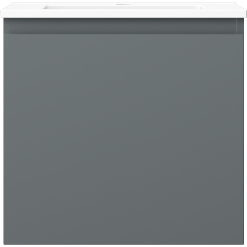 Mexen Orio 50 cm Bathroom Cabinet with Sink Otis, 1 Drawer, Matte Graphite/Matte White - 91A10-05047-1-BF66-W18M01