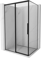 Mexen Rox Sliding Shower Enclosure Left 90 x 70 cm, Black Frame, Black - 8C2-090-070-70-70-L