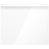 Mexen Orio 60 cm Bathroom Cabinet with Otis Sink, 1 Drawer, White Gloss - 91A10-06047-1-BF00-W18M00