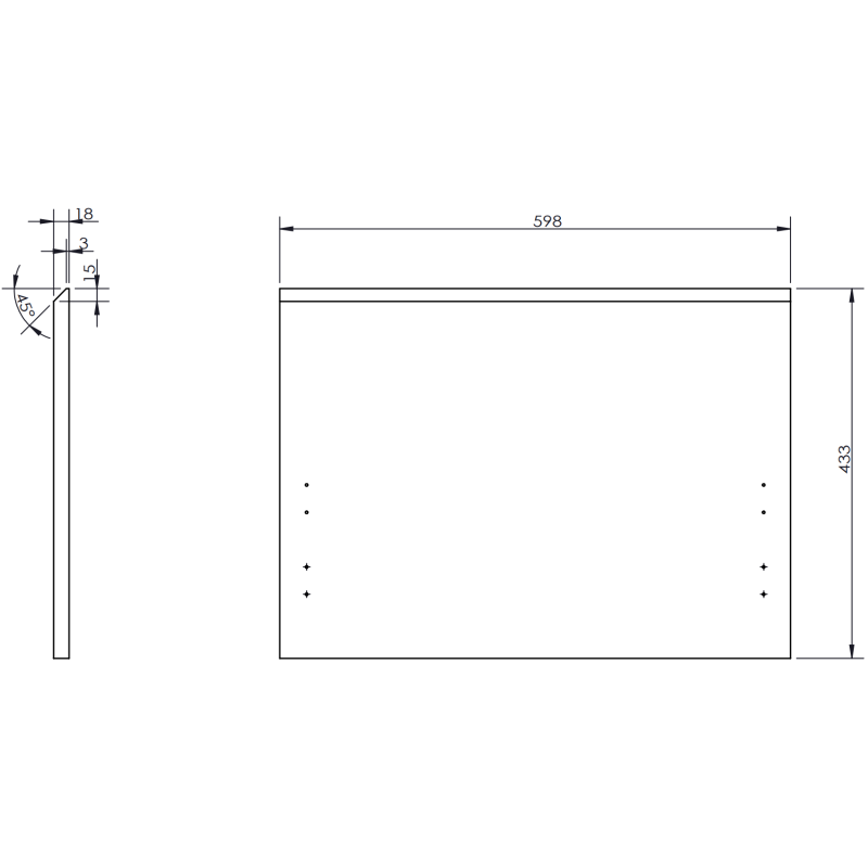 Mexen Orio bathroom cabinet 60 cm with Otis washbasin, 1 drawer, white gloss - 91A10-06047-1-BF00-W18M00