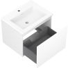 Mexen Orio bathroom cabinet 60 cm with Otis sink, 1 drawer, white matt - 91A10-06047-1-BF01-W18M01