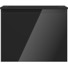 Mexen Orio bathroom cabinet 60 cm with Otis sink, 1 drawer, black gloss/black matte - 91A10-06047-1-BF70-W18M71