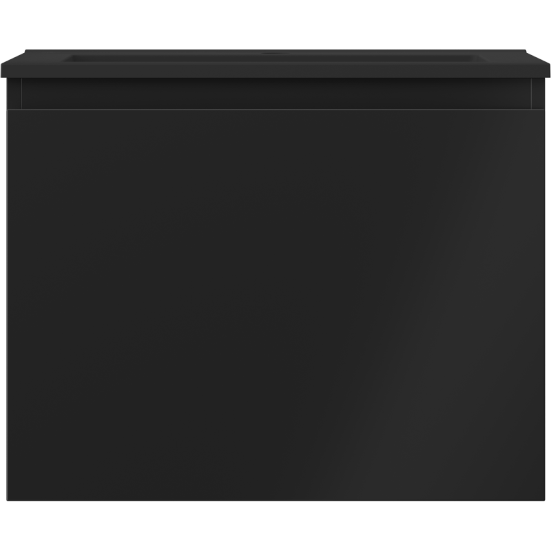 Mexen Orio 60 cm Bathroom Cabinet with Otis Basin, 1 Drawer, Black Matte - 91A10-06047-1-BF71-W18M71