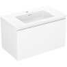 Mexen Orio bathroom cabinet 80 cm with Otis washbasin, 1 drawer, white matte - 91A10-08047-1-BF01-W18M01