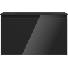 Mexen Orio bathroom cabinet 80 cm with Otis sink, 1 drawer, black gloss/black matte - 91A10-08047-1-BF70-W18M71