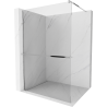 Mexen Kioto+ shower screen with a shelf and rail 110 x 200 cm, Transparent 8 mm, Chrome - 800-110-121-01-00