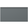 Mexen Orio bathroom cabinet 90 cm with Otis sink, 1 drawer, graphite matte/white matte - 91A10-09047-1-BF66-W18M01