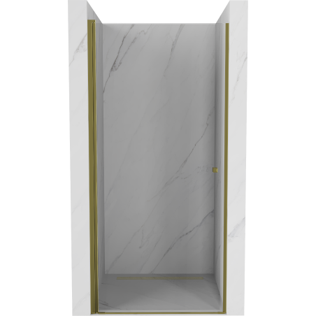 Mexen Pretoria hinged shower door 70 cm, Transparent, Gold - 852-070-000-50-00