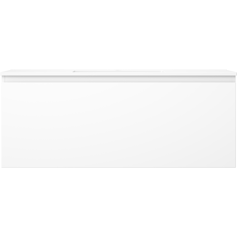 Mexen Orio bathroom cabinet 120 cm with Otis washbasin, 1 drawer, white matt - 91A10-12047-1-BF01-W18M01