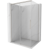Mexen Rox sliding shower enclosure 155 x 120 cm, transparent, brushed nickel - 8C2-155-120-97-00