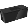 Mexen Orio 120 cm bathroom cabinet with Otis sink, 1 drawer, black gloss/black matte - 91A10-12047-1-BF70-W18M71