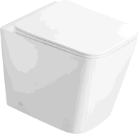 Mexen Cube rimless free-standing toilet with soft-close slim seat, duroplast, white gloss - 32924000