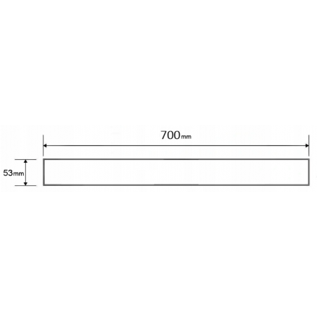 Mexen Flat M13 Cover 2-in-1 for Linear Drain 70 cm, Rose Gold - 1619070