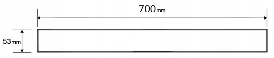 Mexen Flat M13 Cover 2-in-1 for Linear Drain 70 cm, Rose Gold - 1619070