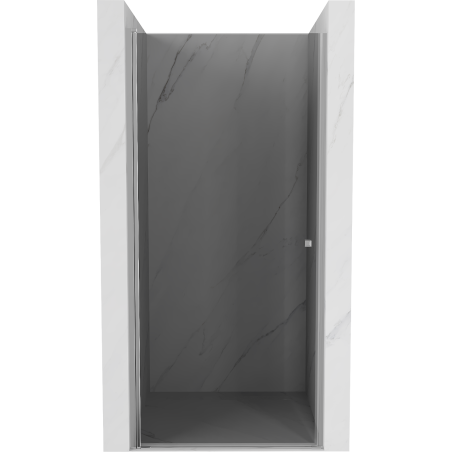 Mexen Pretoria 70 cm Hinged Shower Door, Graphite, Chrome - 852-070-000-01-40