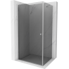 Mexen Pretoria hinged shower cubicle 70 x 90 cm, Graphite, Chrome - 852-070-090-01-40
