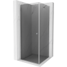 Mexen Pretoria pivot shower cabin 80 x 80 cm, graphite, chrome - 852-080-080-01-40