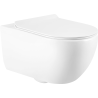 Mexen Carmen Rimless WC Bowl with Slim Soft-Close Seat, Duroplast, Glossy White - 3088L4000