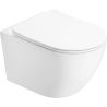 Mexen Lena 2.0 Rimless WC Bowl with Slim Soft-Close Seat, Duroplast, Glossy White - 3022L4000