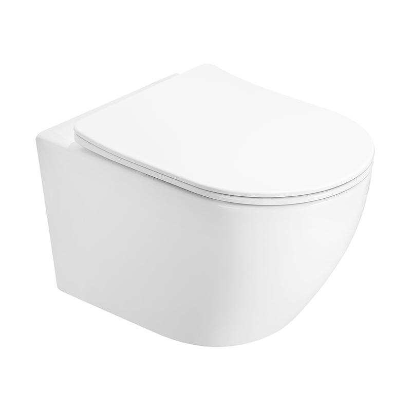 Mexen Lena 2.0 Rimless Tornado toilet bowl with soft-close slim seat, duroplast, glossy white - 3022L4000T