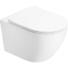 Mexen Lena Rimless Tornado WC Bowl with Slim Soft-Close Seat, Duroplast, Glossy White - 3022L4000T