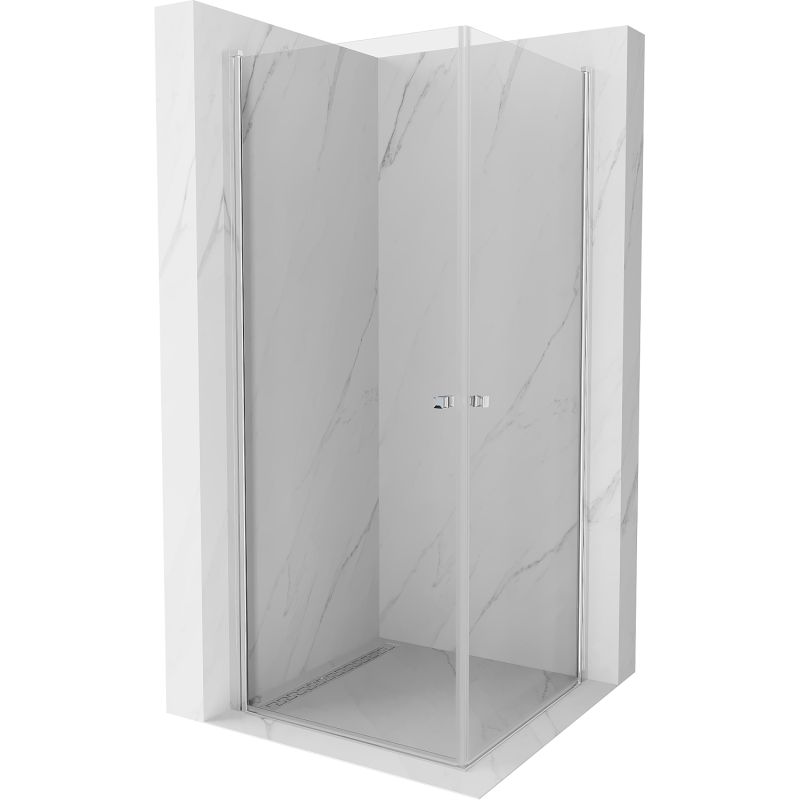 Mexen Pretoria Duo hinged shower cubicle 70 x 70 cm, Transparent, Chrome - 852-070-070-02-00