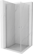 Mexen Pretoria Duo hinged shower cubicle 80 x 80 cm, Transparent, Chrome - 852-080-080-02-00
