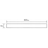 Mexen Flat M13 2-in-1 Cover for Linear Drain 80 cm, Brushed Copper - 1C19080