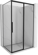 Mexen Rox right sliding shower cabin 95 x 80 cm, black frame, black - 8C2-095-080-70-70-P