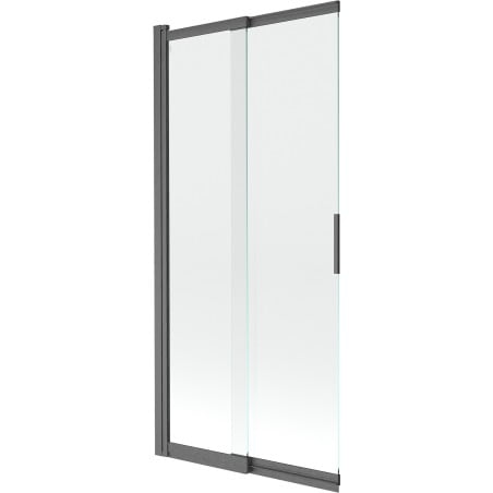 Mexen Fox 2-wing Sliding Shower Screen 85 x 150 cm, Transparent, Brushed Gun Gray - 891-085-002-66-00